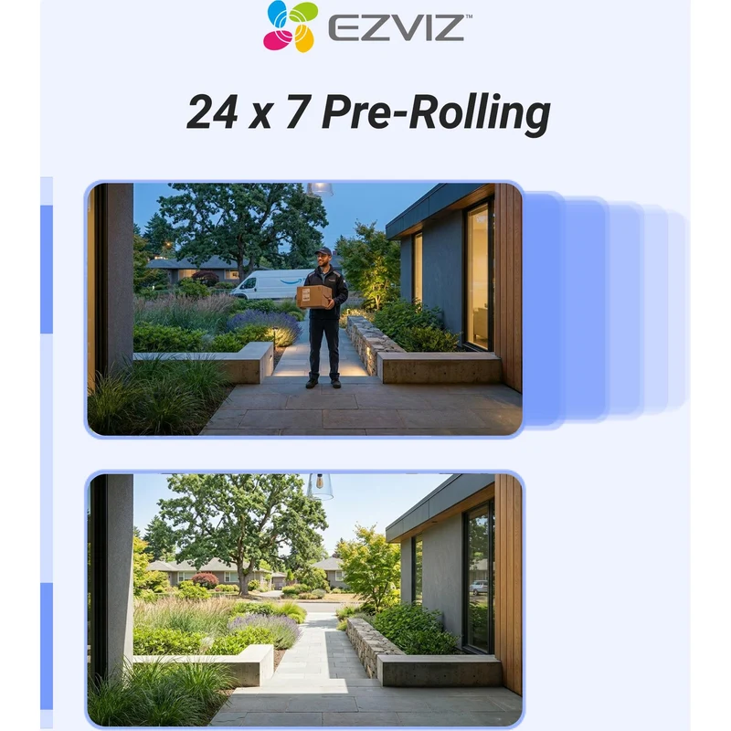 EZVIZ EP8 Ultra Dual Camera Video Doorbell with Chime