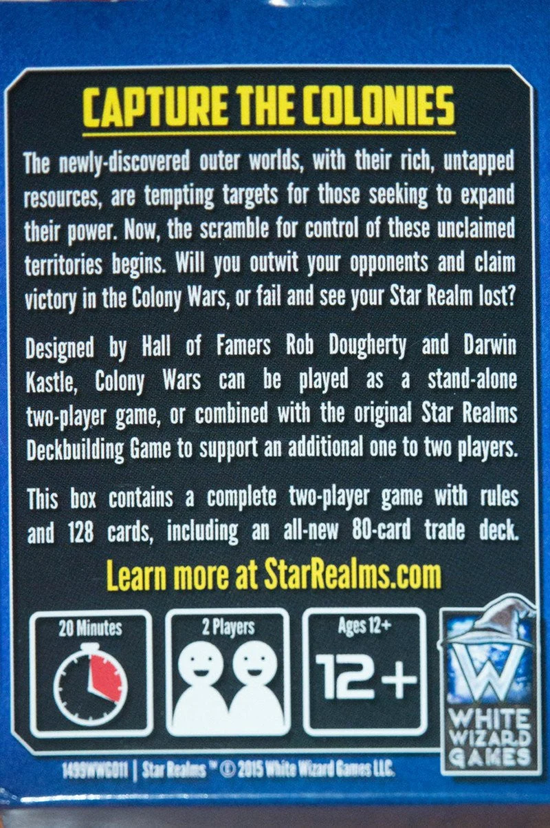 White Wizard Games Star Realms Colony Wars