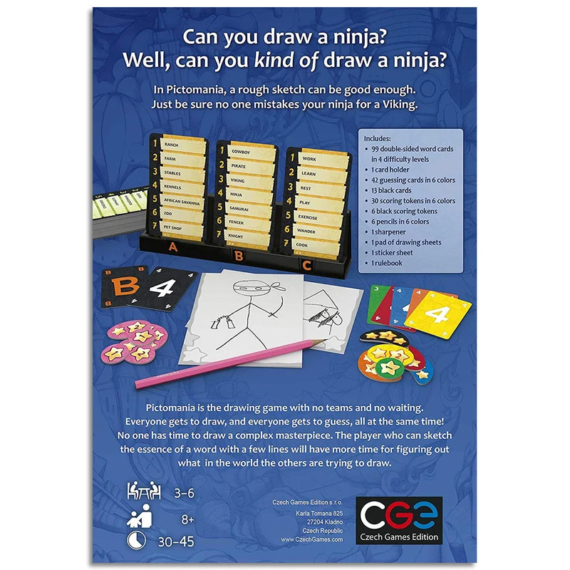 Czech Games Edition Pictomania Board Game