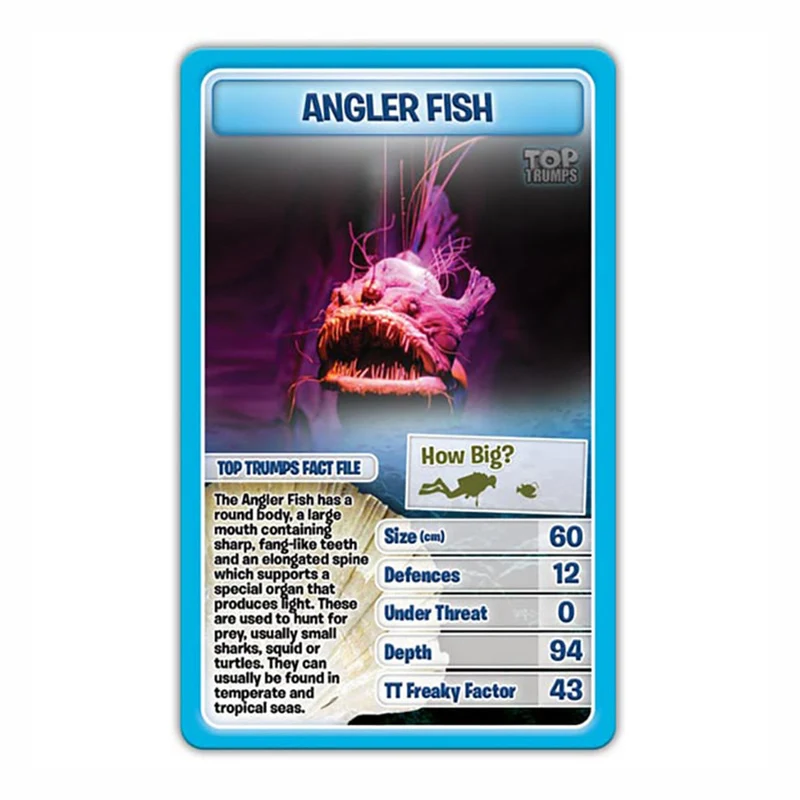 Winning Moves Creatures of the Deep Top Trumps