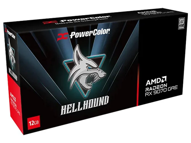 PowerColor Hellhound Radeon RX 9070 GRE 12GB GDDR6 Graphics Card