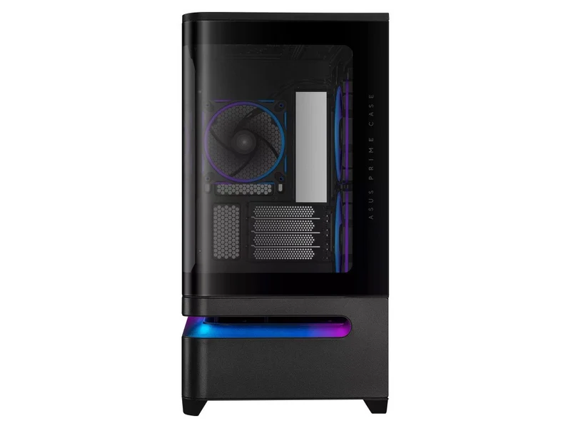 ASUS Prime AP202 ARGB Curved Tempered Glass Mid-Tower Case - Black