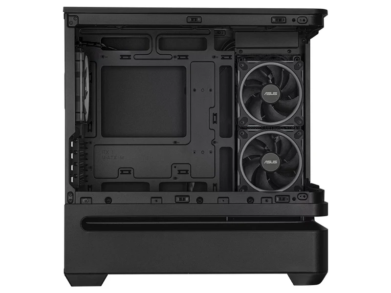 ASUS Prime AP202 ARGB Curved Tempered Glass Mid-Tower Case - Black