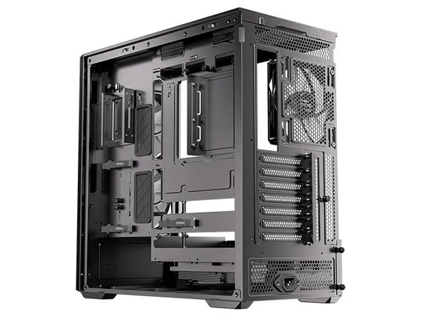Antec FLUX REAR Wood Trim Tempered Glass ATX Mid-Tower Case