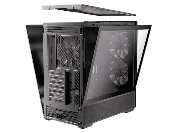 Antec FLUX REAR Wood Trim Tempered Glass ATX Mid-Tower Case