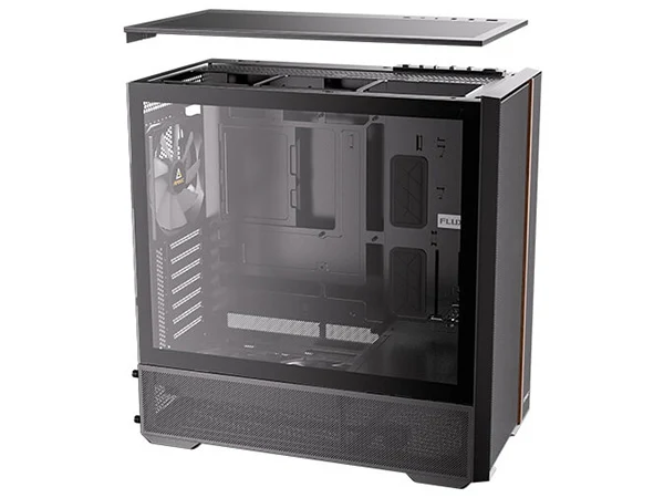 Antec FLUX REAR Wood Trim Tempered Glass ATX Mid-Tower Case