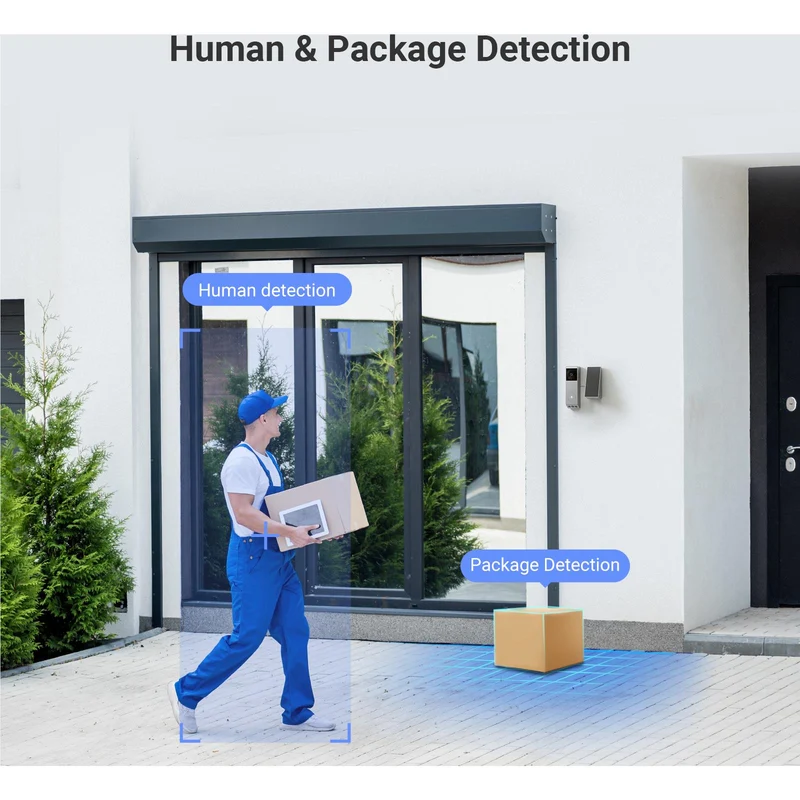 EZVIZ EP3X Pro Dual Security Camera Doorbell with Solar Panel